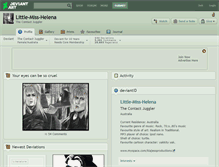 Tablet Screenshot of little-miss-helena.deviantart.com