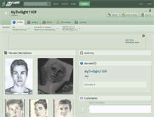 Tablet Screenshot of mytwilight1109.deviantart.com
