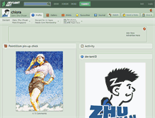 Tablet Screenshot of chlora.deviantart.com