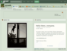 Tablet Screenshot of jennamk.deviantart.com