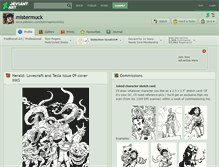 Tablet Screenshot of mistermuck.deviantart.com