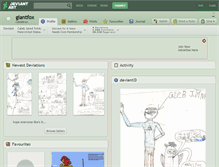 Tablet Screenshot of giantfox.deviantart.com