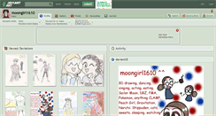 Desktop Screenshot of moongirl1610.deviantart.com