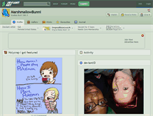 Tablet Screenshot of marshmallowbunni.deviantart.com