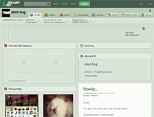 Tablet Screenshot of deet-bug.deviantart.com