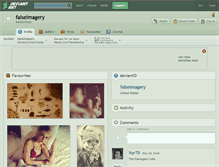 Tablet Screenshot of falseimagery.deviantart.com