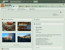 Tablet Screenshot of diver-rsk.deviantart.com