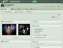 Tablet Screenshot of devindehaven.deviantart.com