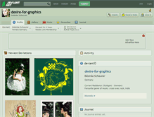 Tablet Screenshot of desire-for-graphics.deviantart.com