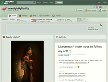 Tablet Screenshot of insanityismyreality.deviantart.com