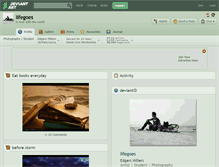 Tablet Screenshot of lifegoes.deviantart.com