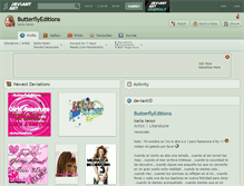 Tablet Screenshot of butterflyeditions.deviantart.com