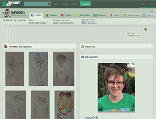 Tablet Screenshot of june565.deviantart.com