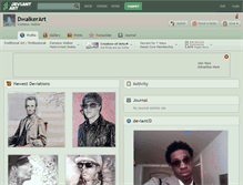 Tablet Screenshot of dwalkerart.deviantart.com