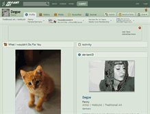 Tablet Screenshot of degoe.deviantart.com