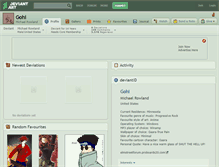 Tablet Screenshot of gohi.deviantart.com