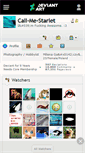 Mobile Screenshot of call-me-starlet.deviantart.com
