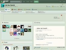 Tablet Screenshot of call-me-starlet.deviantart.com