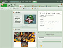 Tablet Screenshot of luigi-fan-club.deviantart.com