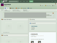Tablet Screenshot of darksideplz.deviantart.com