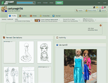 Tablet Screenshot of cartunegirl56.deviantart.com