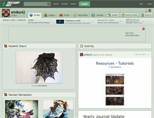 Tablet Screenshot of emiko42.deviantart.com