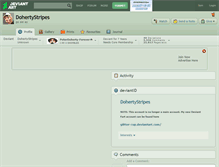 Tablet Screenshot of dohertystripes.deviantart.com