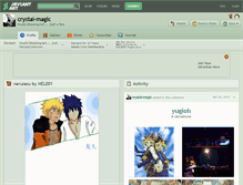Tablet Screenshot of crystal-magic.deviantart.com