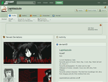 Tablet Screenshot of lapislazzulo.deviantart.com