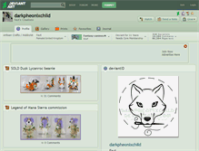 Tablet Screenshot of darkpheonixchild.deviantart.com