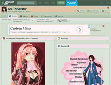 Tablet Screenshot of ana-thecreator.deviantart.com