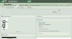 Desktop Screenshot of flying--panda.deviantart.com