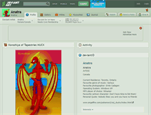 Tablet Screenshot of anatra.deviantart.com