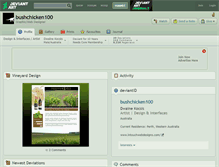 Tablet Screenshot of bushchicken100.deviantart.com