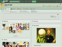 Tablet Screenshot of huss-of-lips.deviantart.com