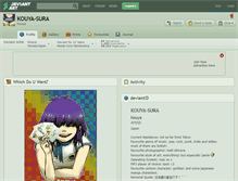 Tablet Screenshot of kouya-sura.deviantart.com