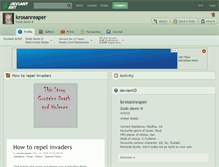 Tablet Screenshot of krosanreaper.deviantart.com