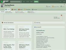 Tablet Screenshot of nuclearraven.deviantart.com