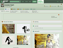 Tablet Screenshot of monster-heart.deviantart.com