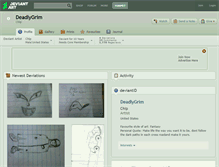 Tablet Screenshot of deadlygrim.deviantart.com