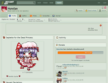 Tablet Screenshot of hunosan.deviantart.com