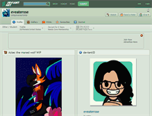 Tablet Screenshot of eveaterose.deviantart.com