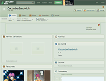 Tablet Screenshot of cucumbersandwich.deviantart.com