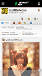 Mobile Screenshot of oxlittleredxo.deviantart.com
