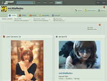 Tablet Screenshot of oxlittleredxo.deviantart.com