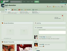 Tablet Screenshot of dark-absolution.deviantart.com