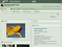 Tablet Screenshot of bearded-dragon-freak.deviantart.com