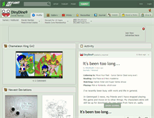 Tablet Screenshot of dinydino9.deviantart.com