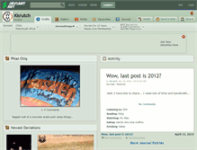 Tablet Screenshot of kkrutch.deviantart.com