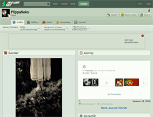 Tablet Screenshot of flippaneko.deviantart.com